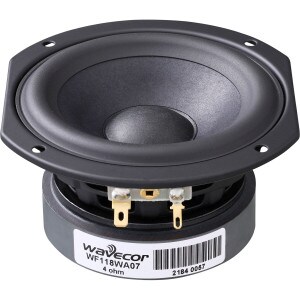 Wavecor WF118WA07 4-1/2" Balanced Drive Paper Cone Mid-Woofer with Truncated Frame 4 Ohm
